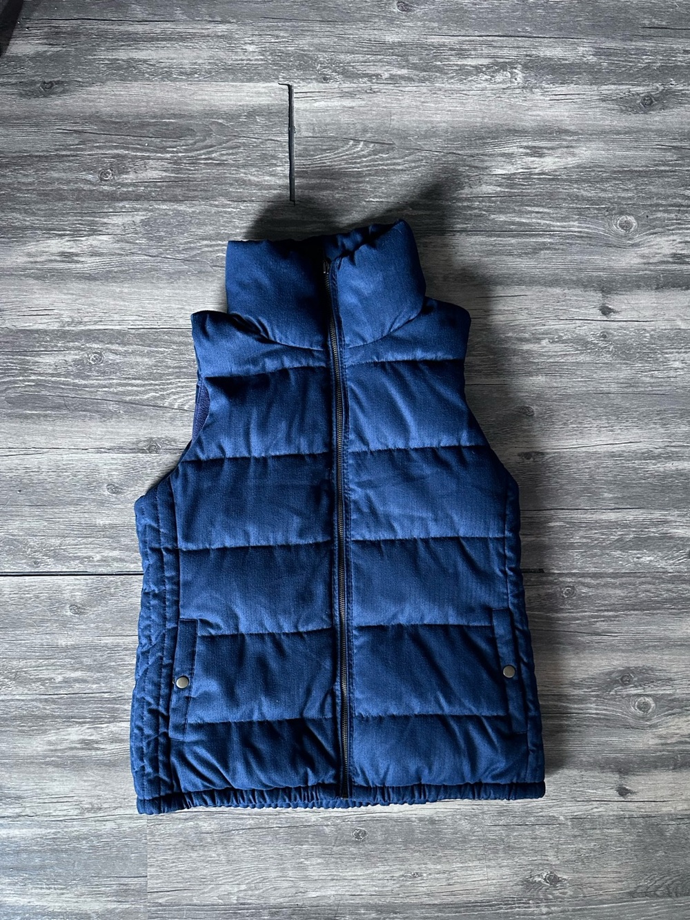 Old Navy Women’s Quilted Puffer Vest – Size Small Blue Puffer Vest